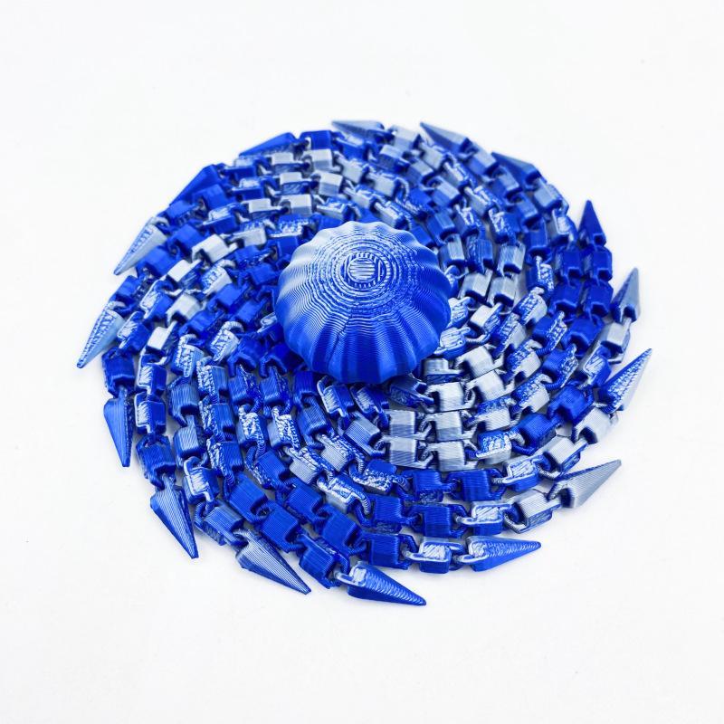 3D Printed Cute And Quirky Little Octopus Toys with Vibrant Gradient Colors, Suitable for Ages 3 And Up. синий