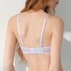 French Sexy Underwear Summer Ultra-thin Pure Lace Underwear Large Chest Small Anti-sagging Large Size Bra Cover