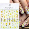 Nail Art Stickers Ins Relief Three-dimensional 5D Summer Oil Painting Small Flower Flower Adhesive Nail Stickers