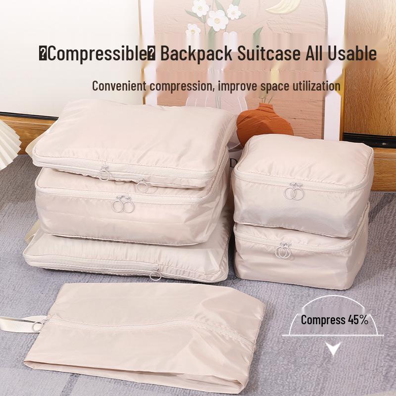 Six-Piece Memory Cloth Storage & Travel Organizer Set