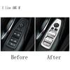 Car Styling Window Glass Lift Button Decoration Panel Cover Sticker Trim For BMW 3 4 Series F30 F31 F34 F35 F32 F33