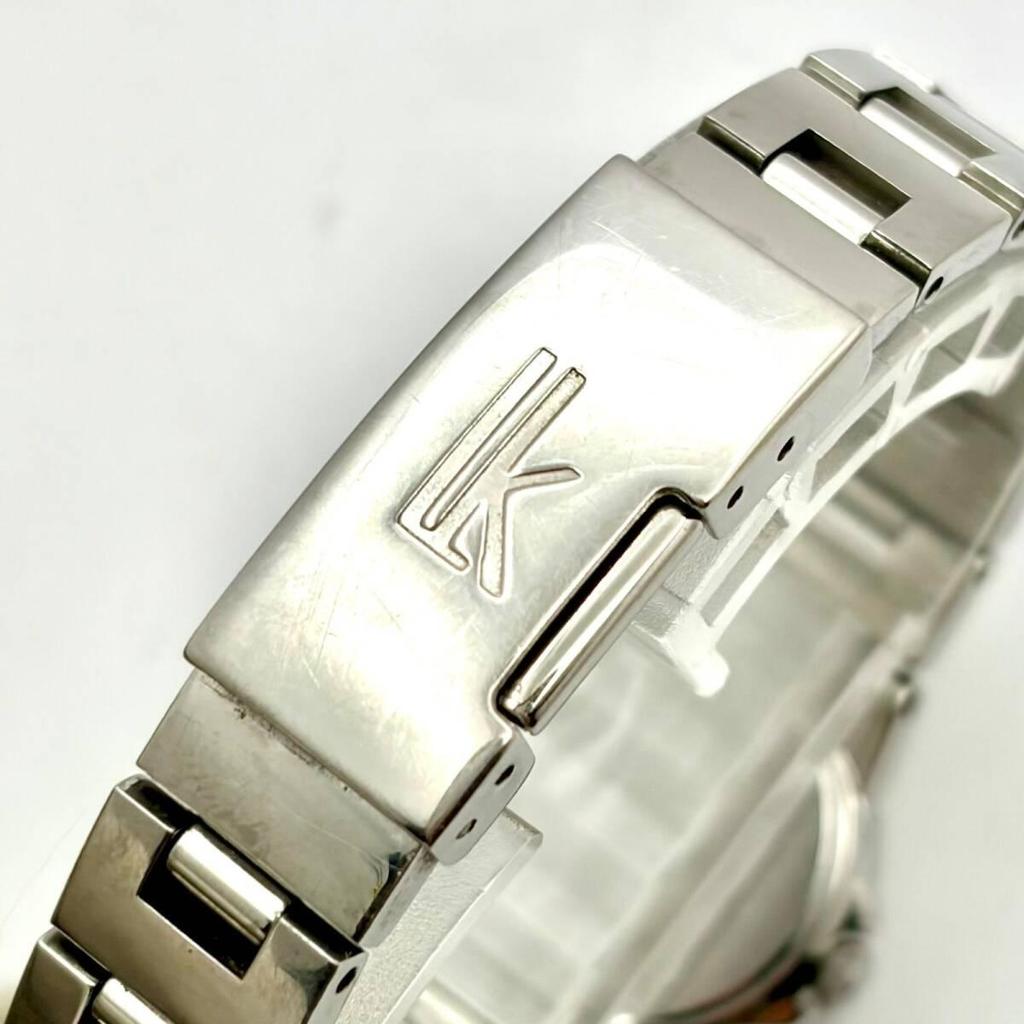 Used [New Battery] SEIKO Lukia Ladies Watch Silver Pink Orange 4N21-1130 181713