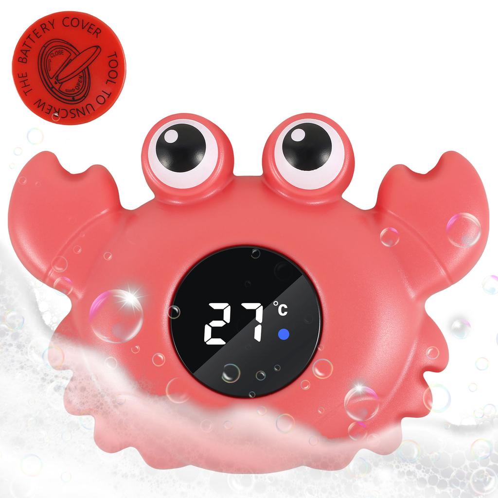 Baby Bath Temperature Meter Crab Little Yellow Duck Thermometer Baby Bathtub Shower Water Thermometer Baby Safe Floating Digital