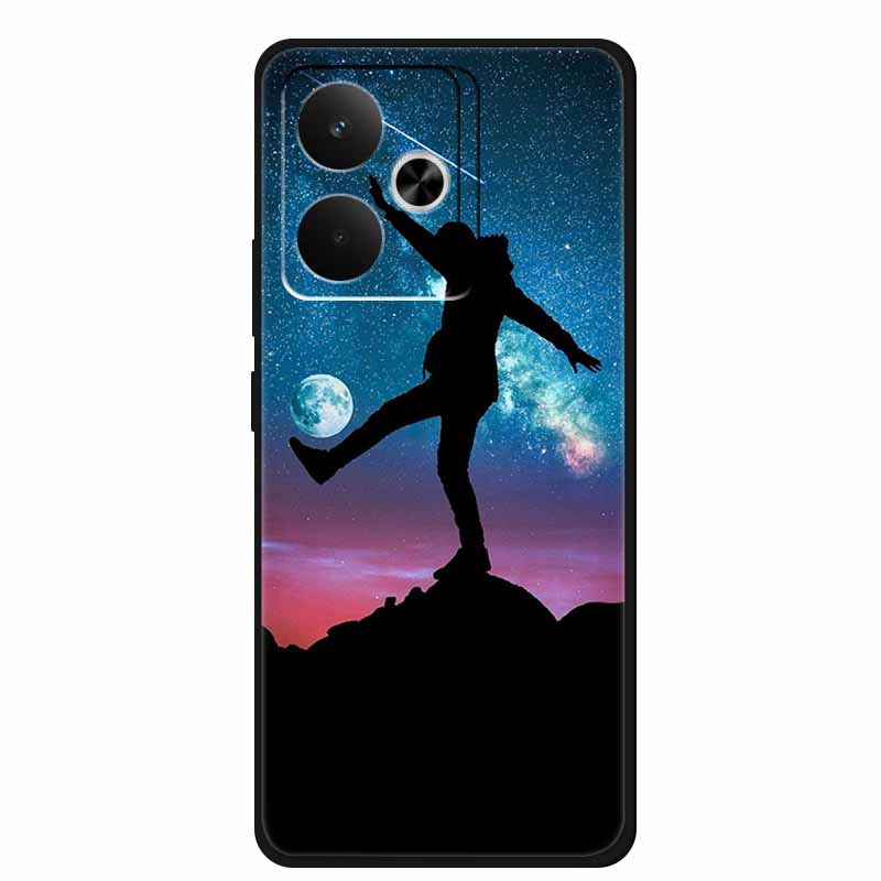 For Realme GT7 GT 7T Phone Case 7 T Bag Black Silicone Soft Back Cover Case For Realme 14 4G 15 Pro Cases Coque Protective Shell