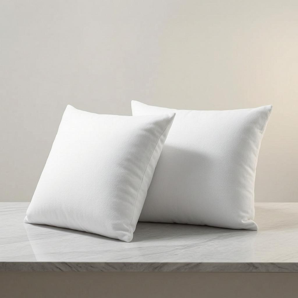Hotel Style Square Pillow Insert With Thick Pp Cotton Filling For Bedroom Couch Lounge Decor