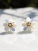Zoena Baby Blue Flower Earrings