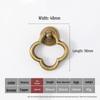 Antique Bronze Yellow Brass Cabinet Handle: Modern, Simple, Round Drawer Pull