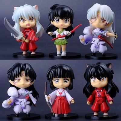Neue Inuyasha Anime Figur Kagome Miroku Sesshoumaru Actionfigur Q Version Spielzeug PVC Modell Puppe Geschenke für Kinder