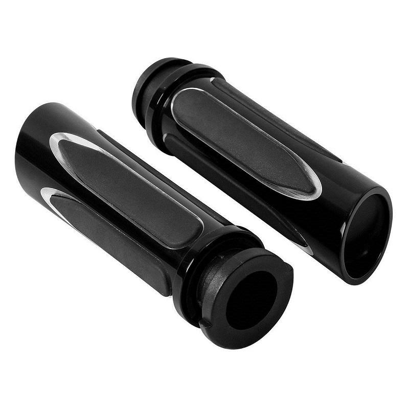 Shallow Cut Soft Touch Comfort Hand Grips For Harley 2008- Touring Street Glide Road King Motorcycle Hand Grips 2pcs