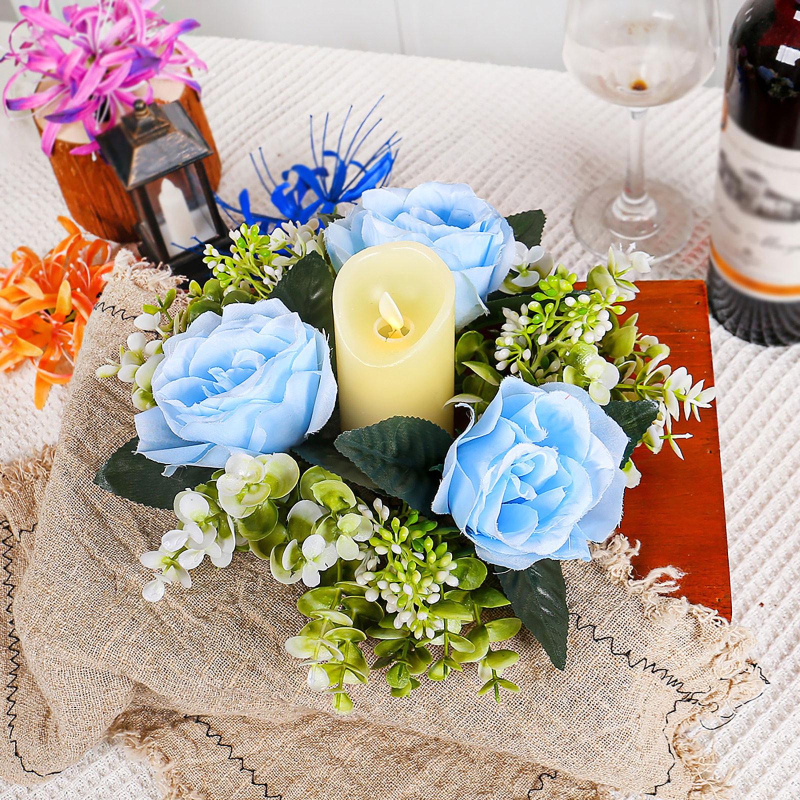 

Имитация цветка подсвечник гирлянда украшение стола в гостиную украшения One Size синий