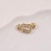 Elegant Golden Horseshoe Buckle Pendant: Versatile Luxury Bracelet Necklace
