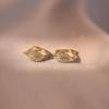 Exquisite Zirconia Leaf Studs: Versatile, Super Shiny, and High-Value Earrings for a Fashionable Touch.