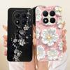 For Xiaomi Redmi Note 15 Pro+ 15Pro 5G Cute Cat Flower Cartoon Phone Case For Redmi Note 15 Pro Plus 5G Soft Silicone Bumpers