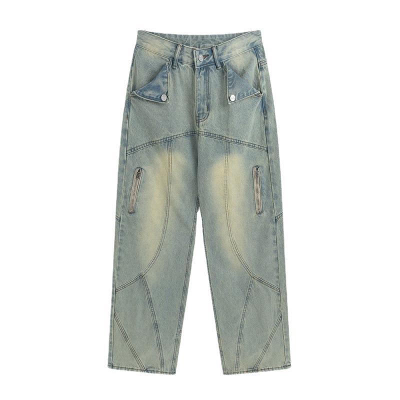 2024 Spring Retro Loose Straight-Leg Wide Jeans