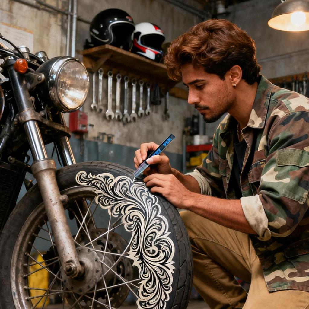 Car Tire Letter Pen Erasable Weatherproof Non-Fading Quick Dry Tyre Drawing Marker Wheels Paint Tires Drawing Pen For Vehicle