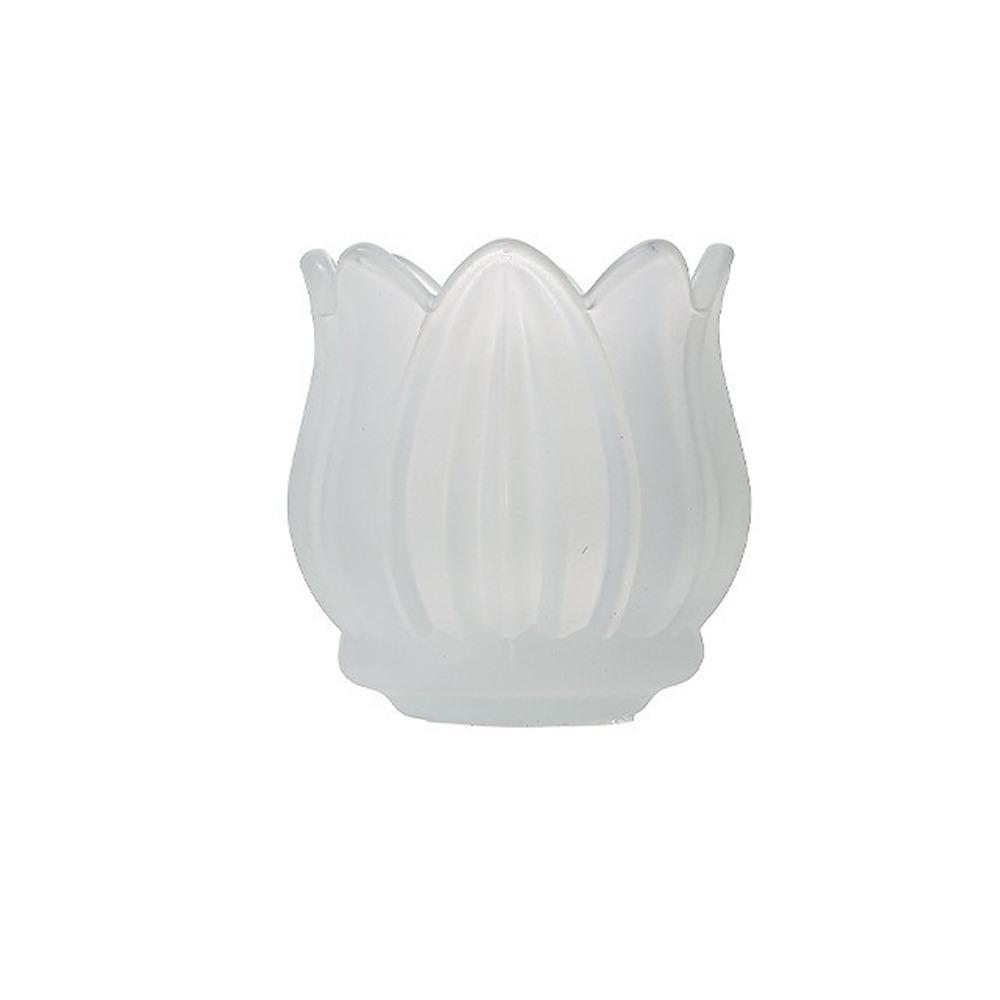 2PCS Elegant Vintage Tulip Shaped Candle Holder Mini Romantic Candle Cup Clear Ornament Glass Candle Holder Living Room