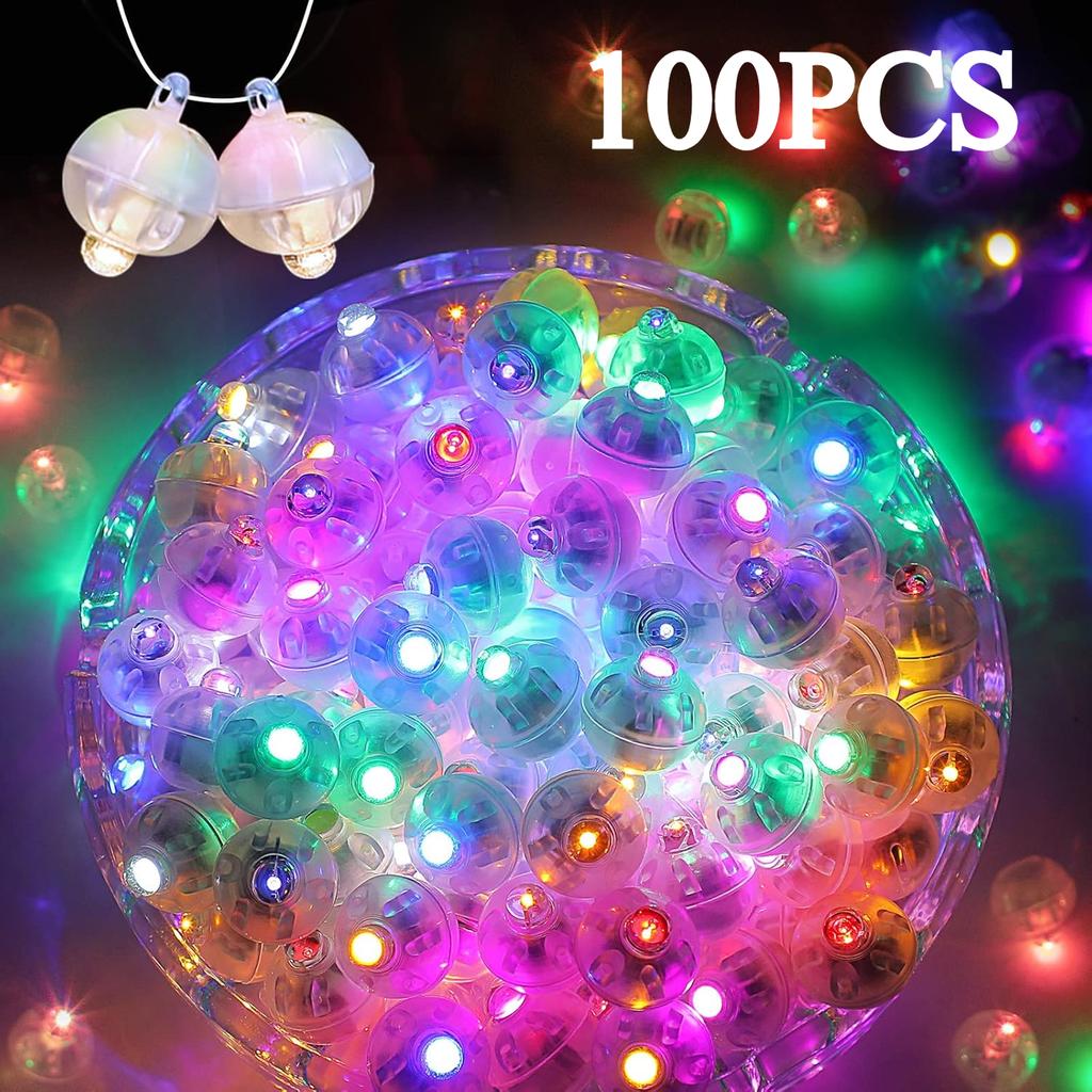 100pcs Balloon Lights Long Standby Time Mini Ball Light for Paper Lantern Balloon Party Wedding, Birthday and Festival Christmas Decorative Lights
