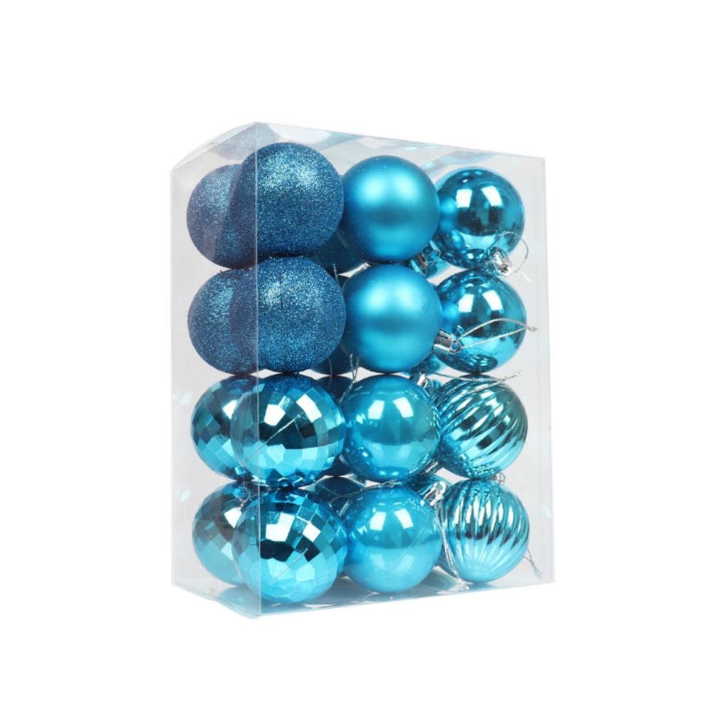 24PCS 11 Colors Christmas Ball Set Plastic Xmas Baubles High-quality Christmas Tree Balls  Home