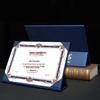 A4 Leather Honor Certificate Stand with Hot Stamping Customization