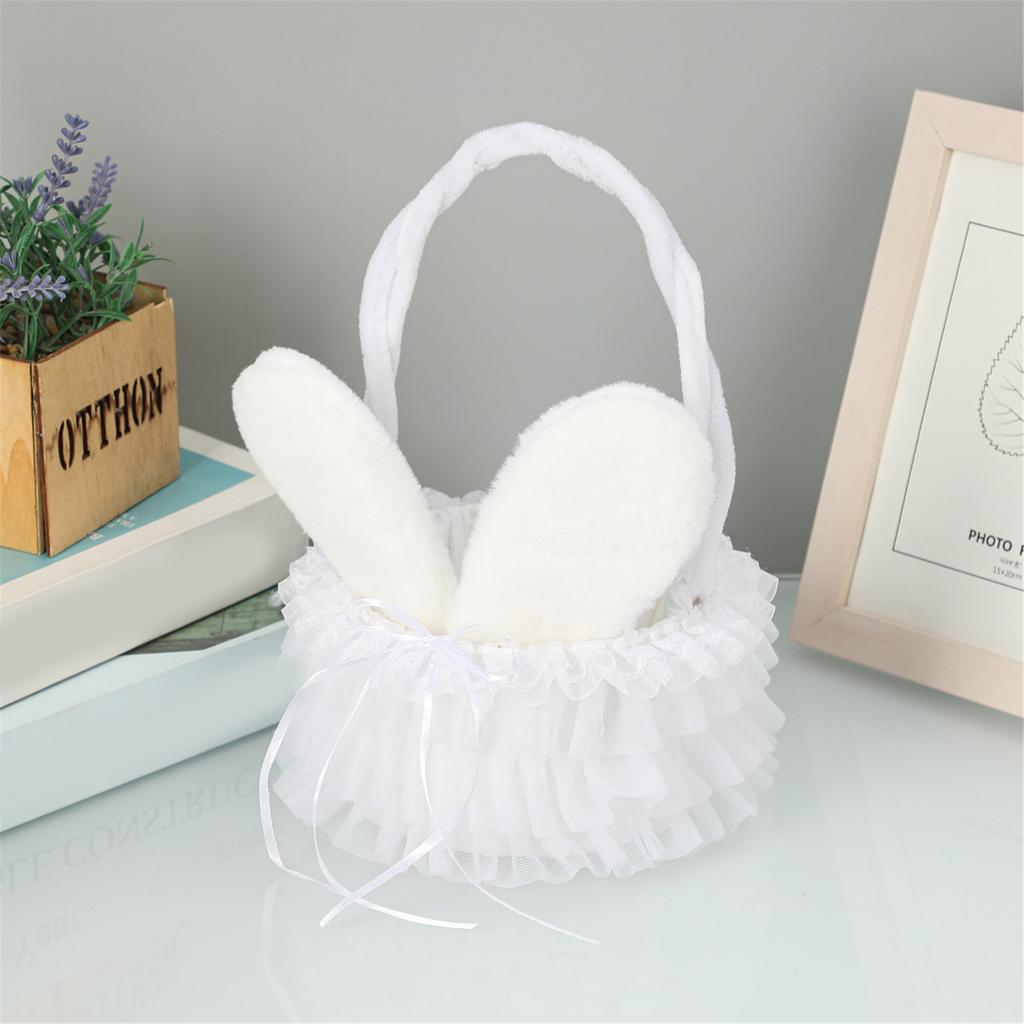 Versatile and Durable Woven Floral Basket Handmade Storage Baskets Lovely and Sustainable Rabbit Themed Home Accessories