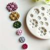 Flower Silicone Mould Bouquet Polymer Clay Flower Casting Tool Mold Earring Pendant Making Craft Mould DIY Plaster Mold