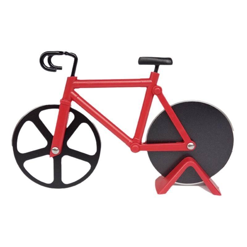 

Bicycle Wheel Pizza Funny Housewarming Gift Stainless Steel Pizza Slicer червоний