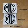2pcs Pasted Replacement Badge For MG MG7 Car Front hood Emblem and Rear Trunk Badge Logo Replacement sticker bso1