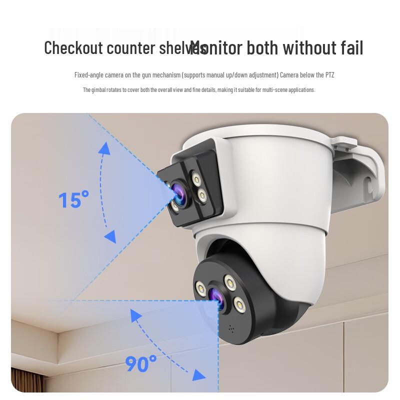 4G Dual-Lens 360° Smart Indoor Security Camera (CN version)