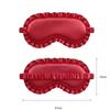 Breathable Silk Ruffle Sleep Eye Mask Soft Texture Blackout Eye Patches  For Woman