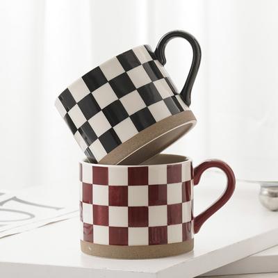 Rote japanische Tasse Paar Tasse Paartasse Trinkbecher Karotasse Nische Retro