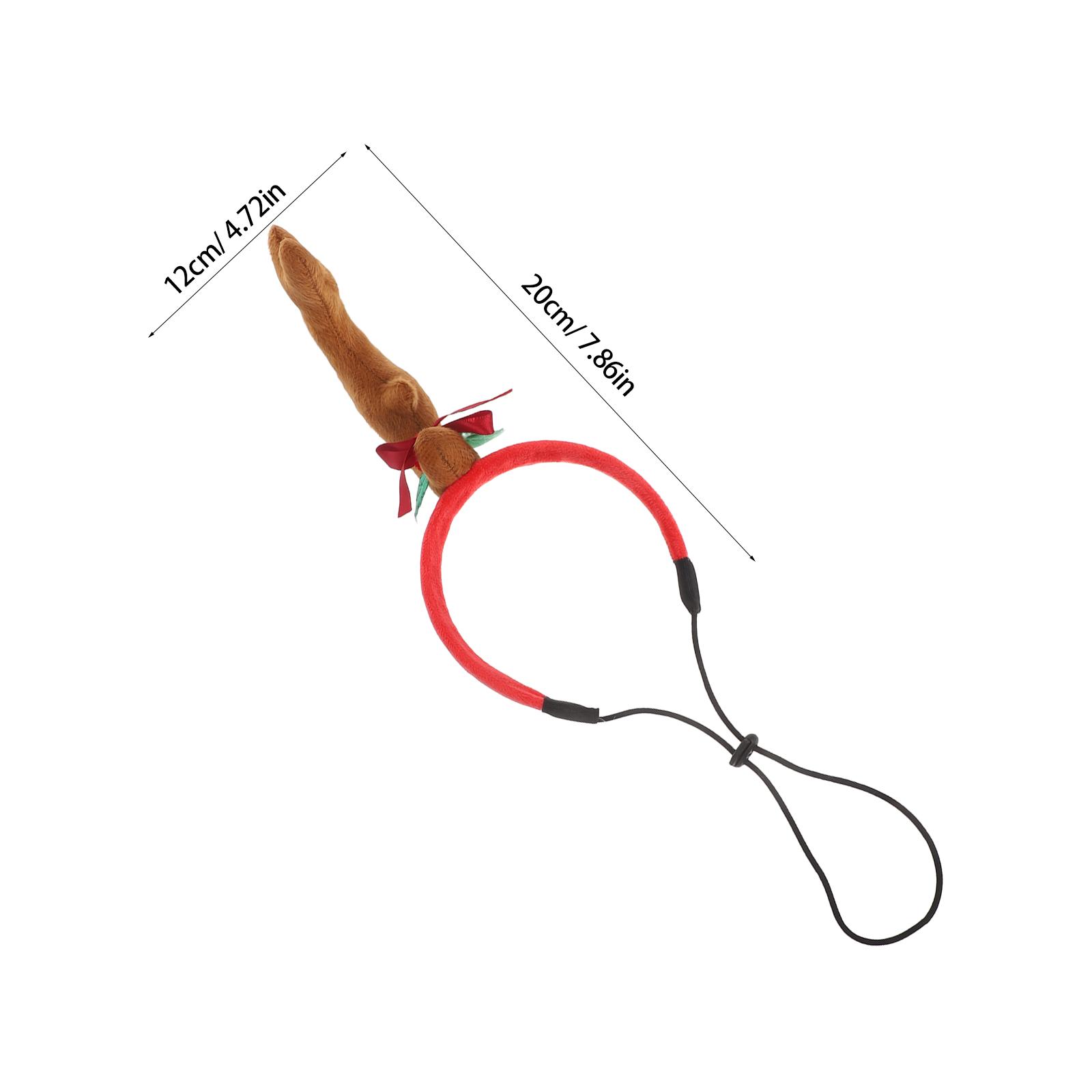 Pet Antler Headband Reindeer Horn Hair Hoop For Dog Cat Christmas Party Photo Holiday Gathering Cosplay Accessory светло-коричневого