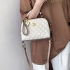 Geantă de mână din piele naturală pentru femei cu model în carouri Nouă Geantă de damă Modă Versatilă Umăr Nișă Casual High-end Crossbody