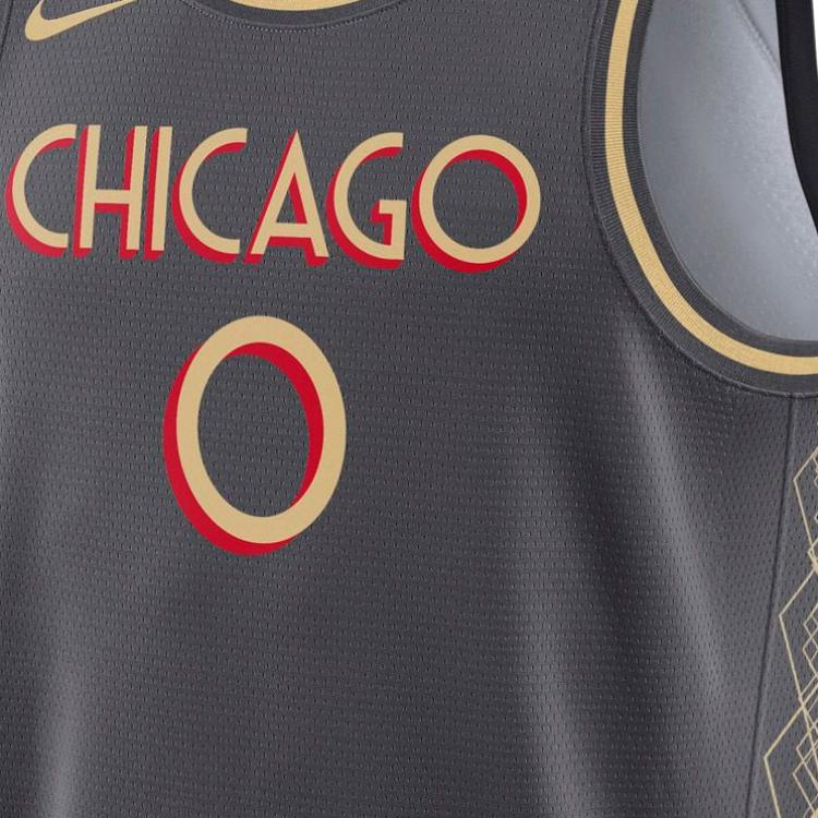 Nike NBA City Edition Swingman Fan Jersey, Zach Lavine, Chicago Bulls, Retro Men Jerseys Black CN1719-060