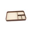 PU Leather Valet Tray Stylish Multifunctional   Catchall Tray for Keys Watch Jewelry Bedside Table