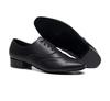Pantofi de Dans Bărbați Pantofi de Dans Latin Ballroom Talpă Moale Piele Neagră Pantofi Jazz Pentru Băieți Tocuri 2.5cm Pantofi de Antrenament Petrecere Dans