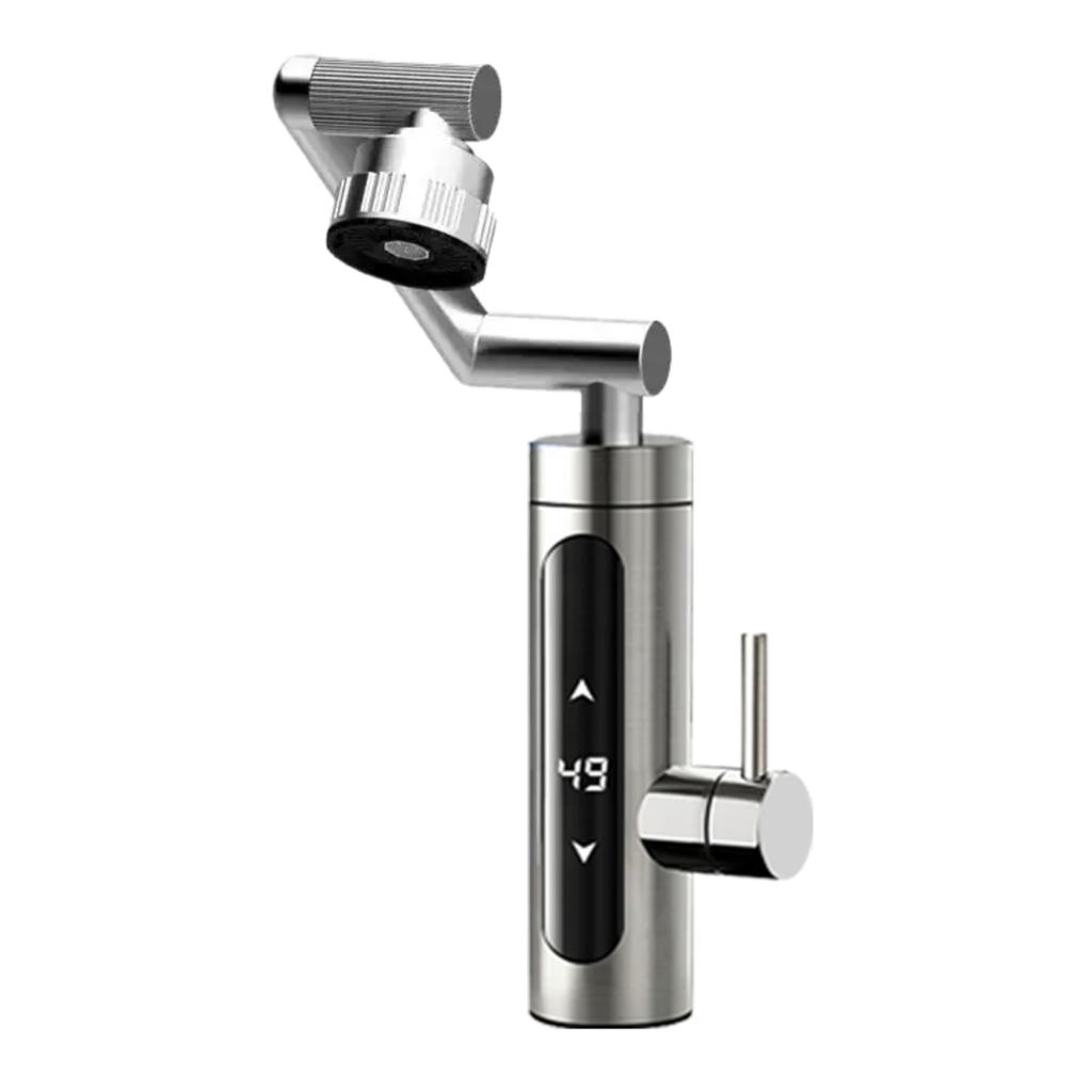 3000W Electric Heating Faucet 220V Tankless Hot Water Heater Faucet with LED Temperature Display