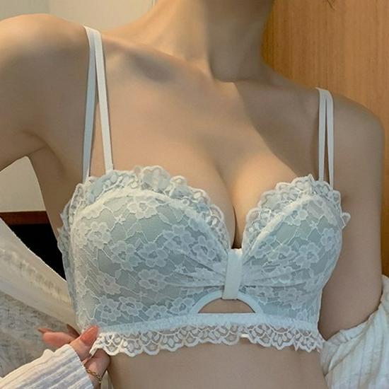 Pure Desire Lace Push-Up Bra Set for Women – Seamless, No Underwire, Adjustable Support, Sexy