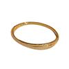 18K Gold Plated Zirconia Cross Open Bangle - Elegant Bracelet for Women