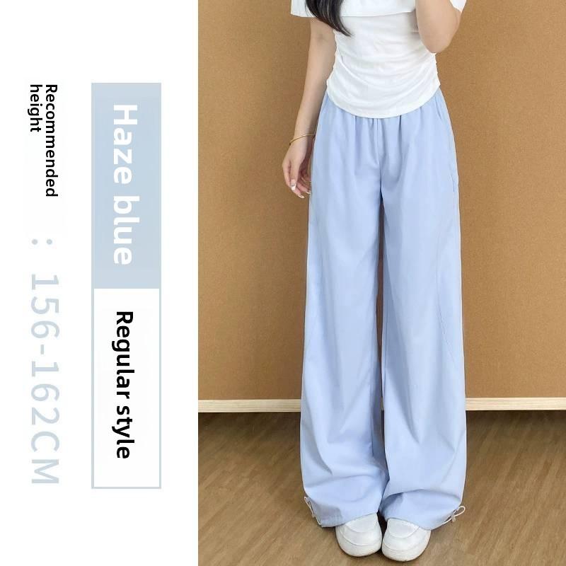 American Style Work Pants For Women With High Waist Loose Fit Breathable Fabric For Casual Daily Wear