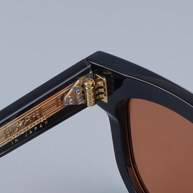 Quadratische Handgefertigte Acetat-Sonnenbrille Uv400 Designer Japanische Marke Klassische Herren Optische Vintage-Brille mit Sehstärke