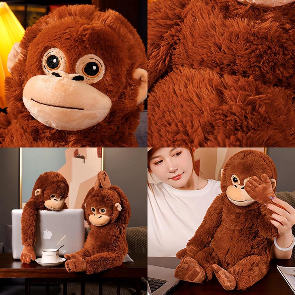 Large Plush Gorilla Toy With Long Arms Realistic Monkey Stuffed Animal 66cm Tall