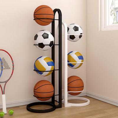 Basketball Ball Storage Rack Vertical Ball Stand Ball Storage Holder Organizer Space-Saving