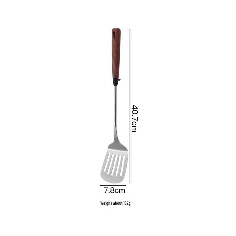 Jing Zhifeng Stainless Steel Kitchen Utensils with Walnut Handles