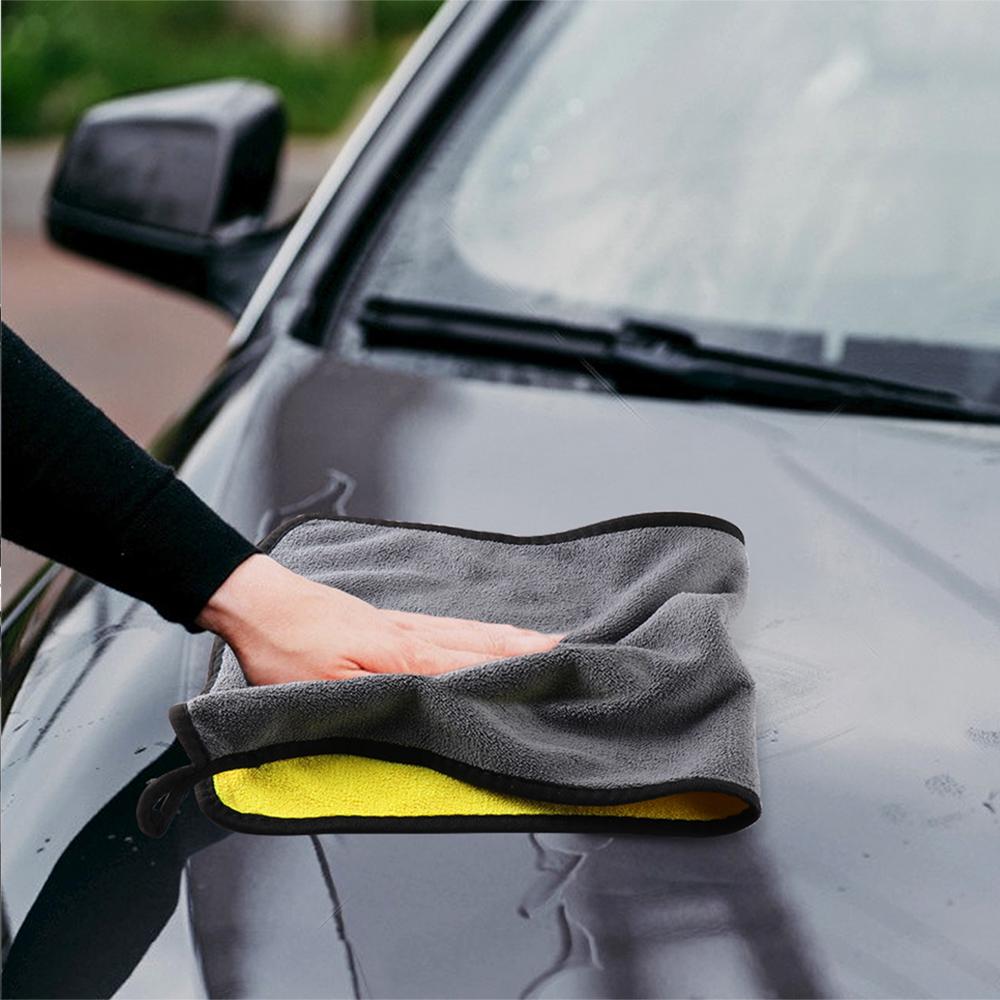 Car Wash Microfiber Towel Auto Cleaning Drying Cloth Care Cloth For Volkswagen GTI Golf Polo Passat VW Tiguan T-ROC Jetta Taigo zf1