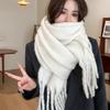 Tassel Winter Cashmere Scarves Mohair Long Shawl Classic Wool Scarf  Student