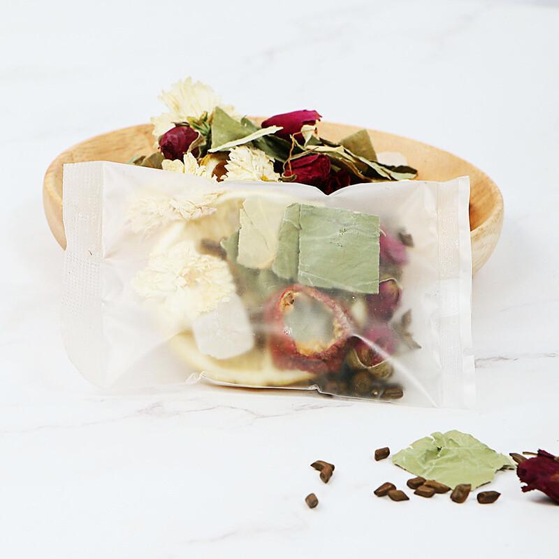 Lemon Lotus Leaf Tea with Hawthorn Rose Chrysanthemum and Cassia Herbal Tea