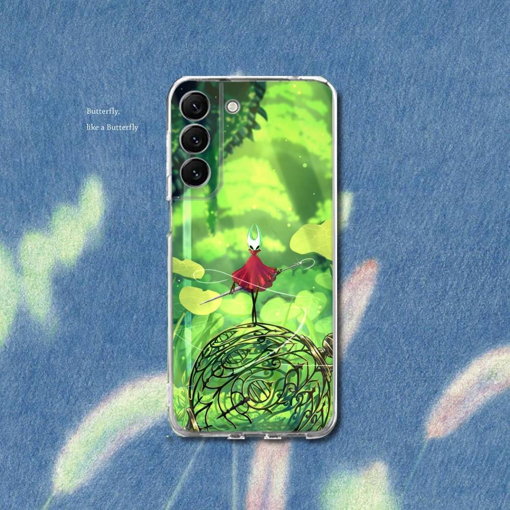 

Silksong H-Hollow K-Knight Phone Case Silicone For Samsung S30,S23,21,22,20 Ultra,S20 FE lite,S10,9,PIus Note20ultra Cover Clear SamsungS205G