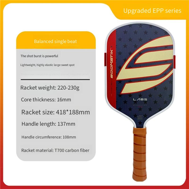 SLK Co-branded Gen5 Boomstik Commemorative Pickleball Paddle, T700 Carbon Fiber with Upgraded EPP Inner Core