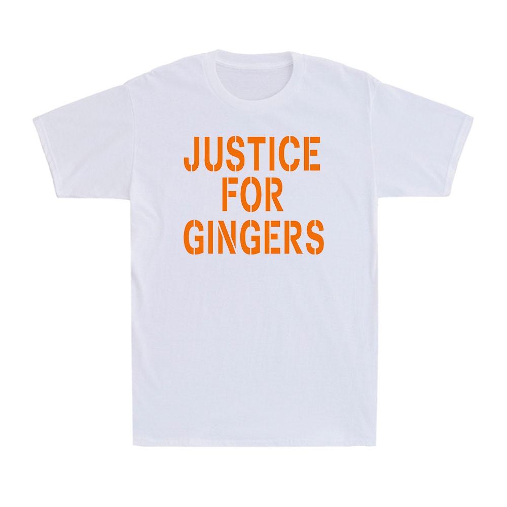 Justice For Gingers Funny Saying Novelty Vintage Men s Cotton T-Shirt T-shirt XXXL