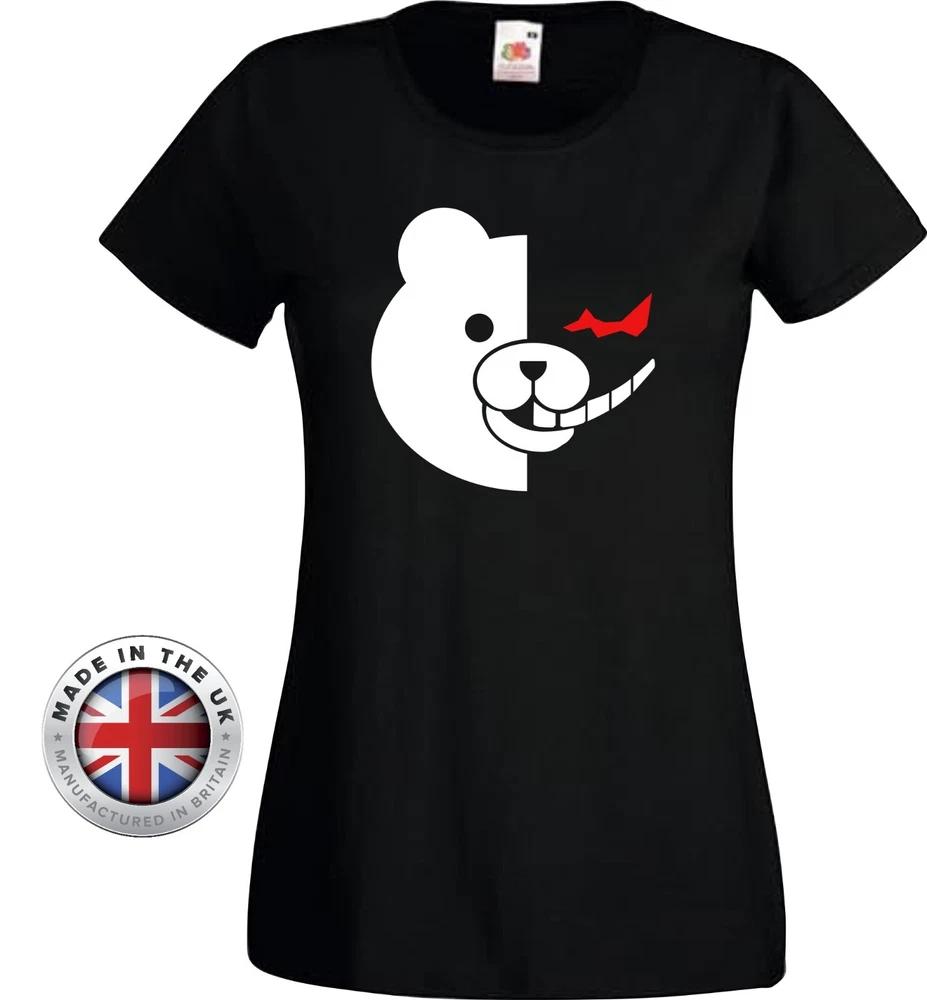 Danganronpa T Shirt Monokuma Bear Black Printed TShirt UnisexUnisexs Fitted S